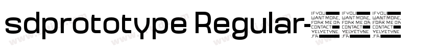 sdprototype Regular字体转换